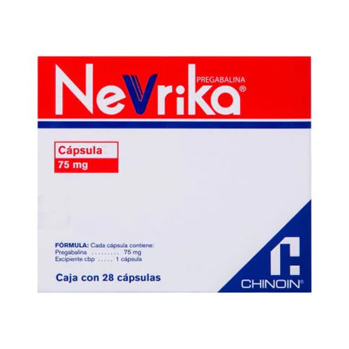 Nevrika 75 Mg Con 28 Capsulas