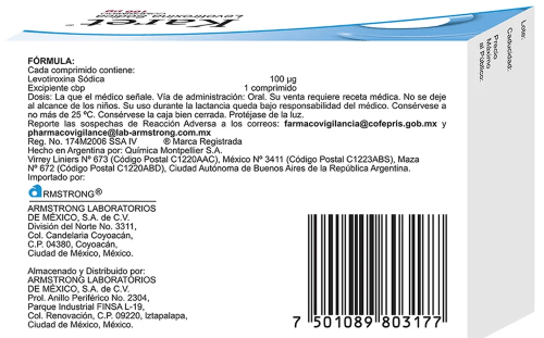 Karet 100 Ug Con 50 Comprimidos
