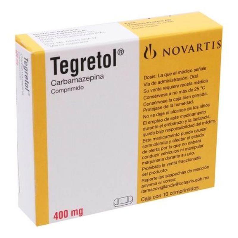 Tegretol 400 Mg Con 10 Comprimidos