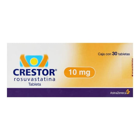 Crestor 10 Mg Con 30 Tabletas
