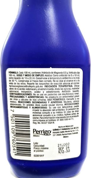Leche Magnesia Normex 360 Ml