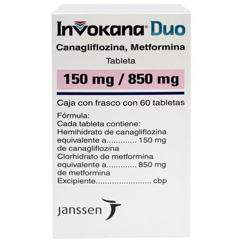 Invokana Duo 150 / 850 Mg Con 60 Tabletas