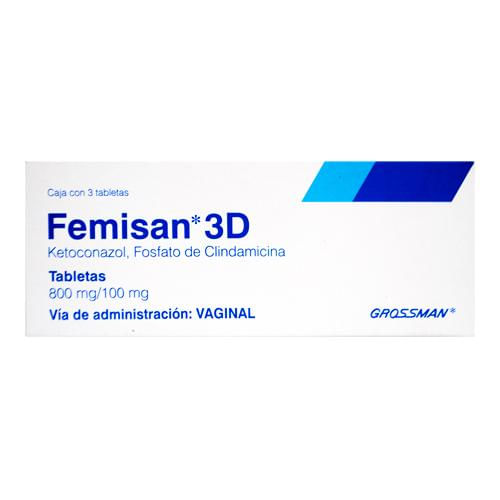 Femisan 3D Con 3 Tabletas Vaginales