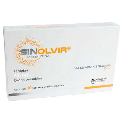 Sinolvir 20 Mg Con 30 Tabletas Orodispersable