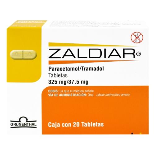 Zaldiar 37.5 / 325 Mg Con 20 Tabletas
