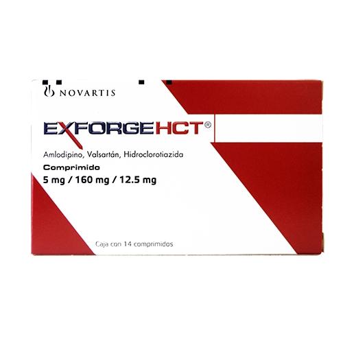 Exforge Hct 5 / 160 / 12.5 Mg Con 14 Tabletas