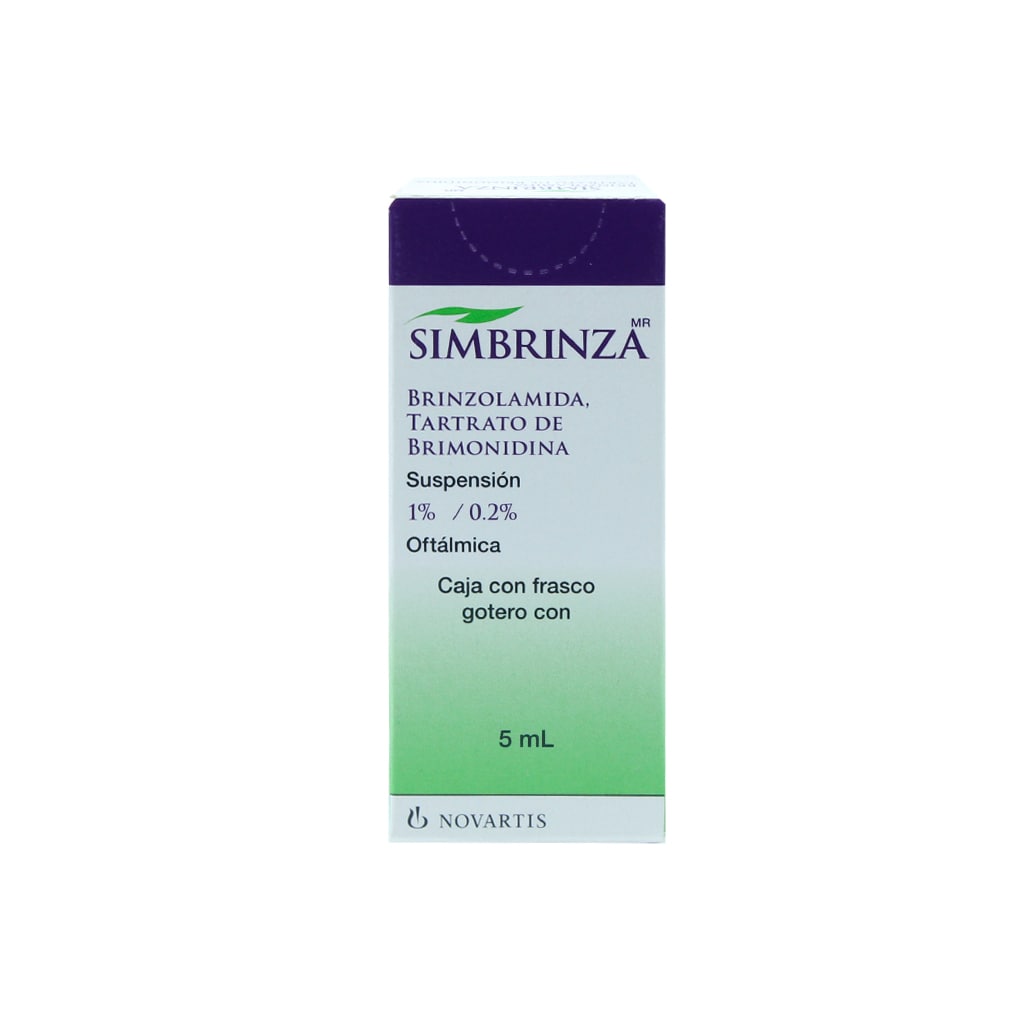Simbrinza Tartrato De Brimonidina 0.2% Mg 1 Sus 5