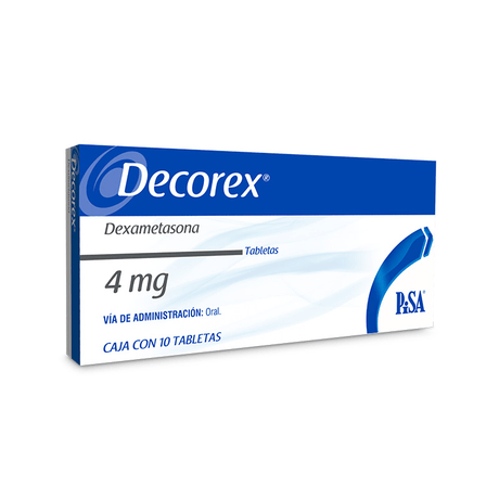 Decorex Dexametasona 4 Mg Con 10 Tabletas