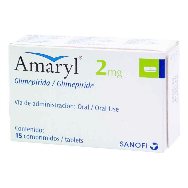 Amaryl 2 Mg Con 15 Comprimidos