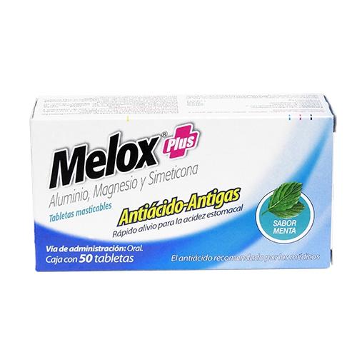 Melox Plus Con 50 Tabletas Menta