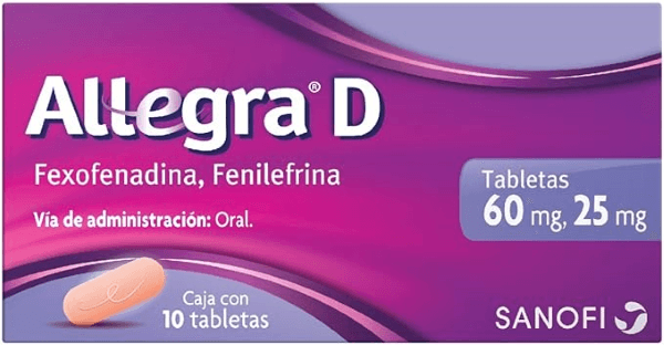 Allegra D 60 / 25 Mg Con 10 Tabletas