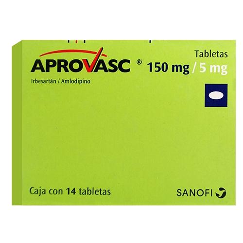Aprovasc 150 / 5 Mg Con 14 Tabletas