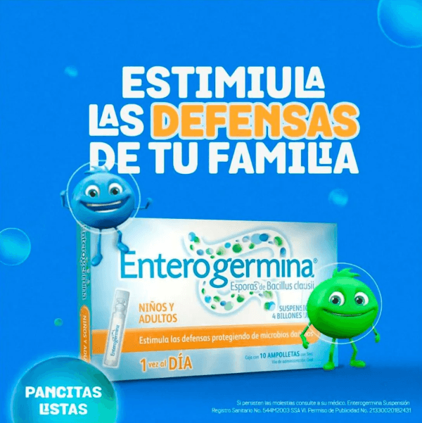 Enterogermina 4 Billones 5 Ml Con 10 Ampulas