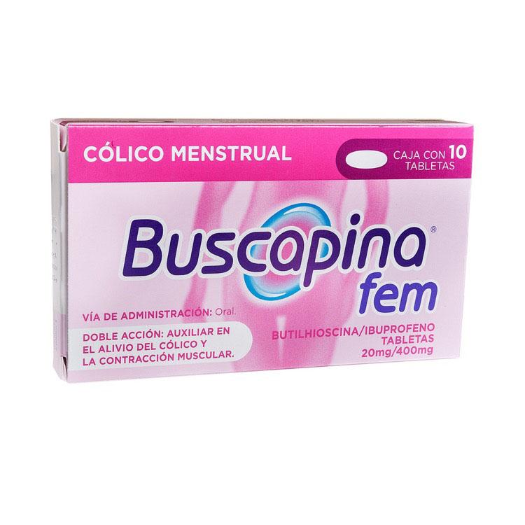 Buscapina Fem 20 / 400 Mg Tab / 10