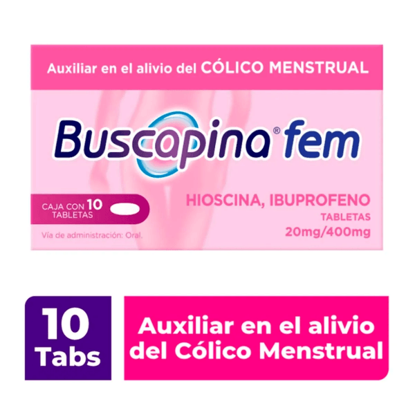 Buscapina Fem 20 / 400 Mg Tab / 10