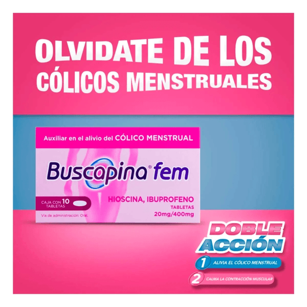 Buscapina Fem 20 / 400 Mg Tab / 10