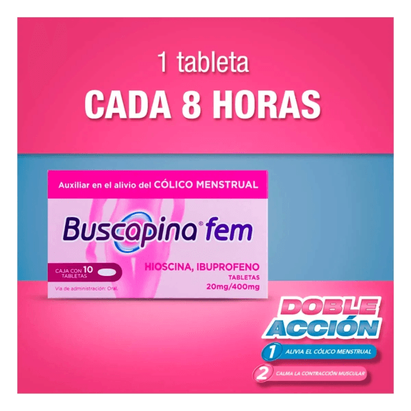 Buscapina Fem 20 / 400 Mg Tab / 10