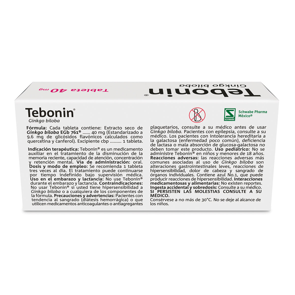 Tebonin 761 40 Mg Con 24 Comprimidos