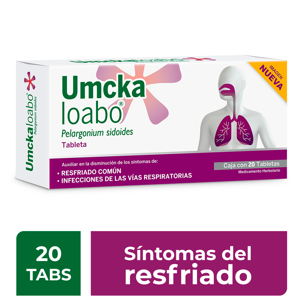Umckaloabo 20 Mg Con 20 Grageas