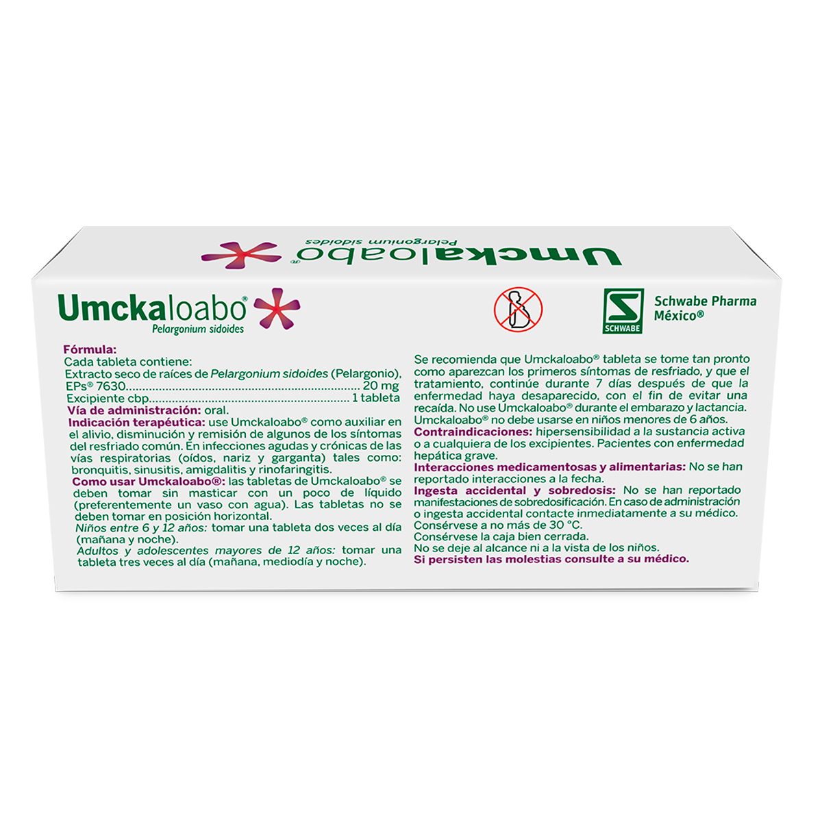Umckaloabo 20 Mg Con 20 Grageas