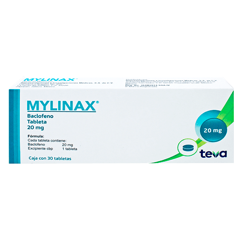Mylinax 20 Mg Con 30 Tabletas Baclofeno