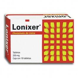 Clonixinato De Lisina Lonixer 250 Mg Con 10 Tabletas