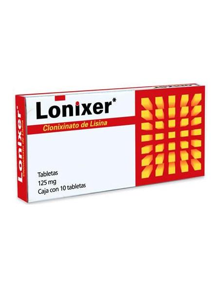 Clonixinato De Lisina Lonixer 125 Mg Con 10 Tabletas