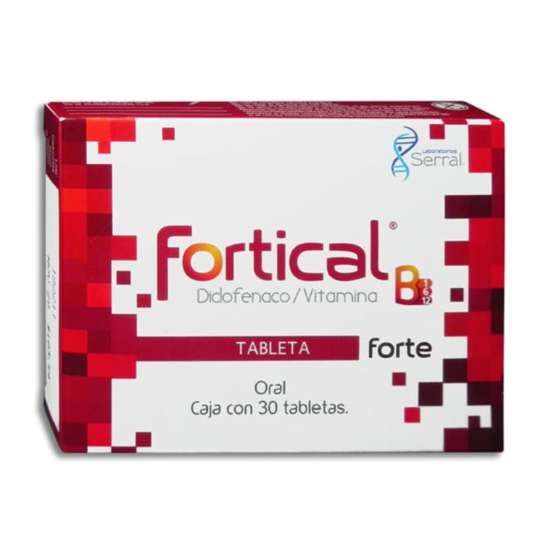 Diclofenaco Complejo B Fortical Forte Con 30 Tabletas