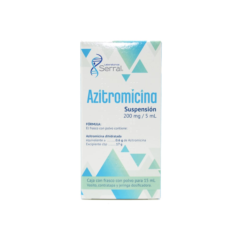 Azitromicina Suspension 200 Mg / 5 Ml Serral Generico