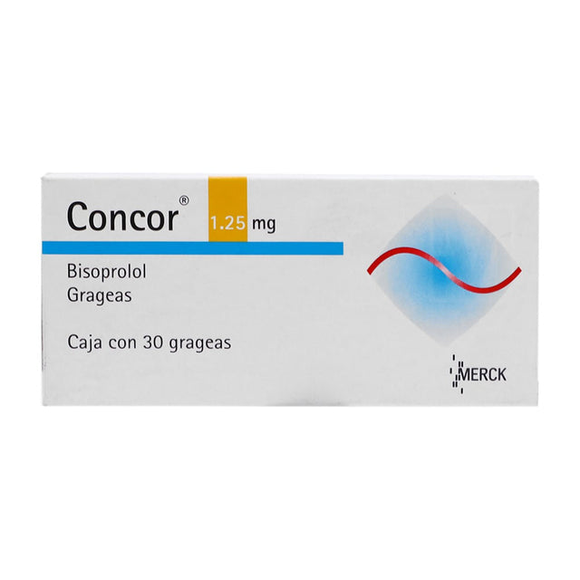Concor 1.25 Mg Con 30 Grageas