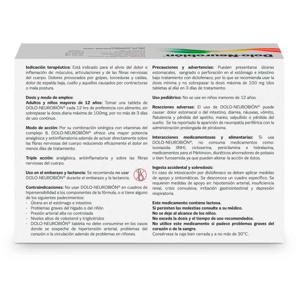 Dolo-Neurobion Con 20 Tabletas