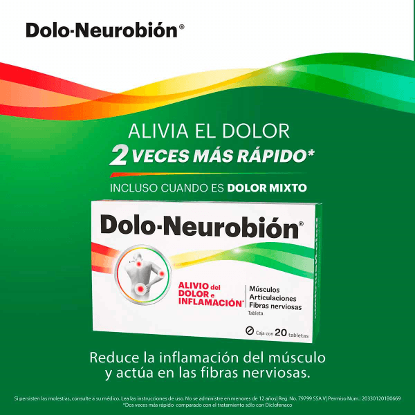 Dolo-Neurobion Con 20 Tabletas