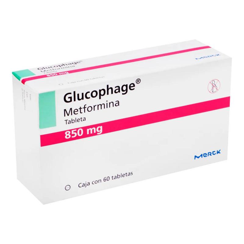 Glucophage 850 Mg Con 60 Tabletas