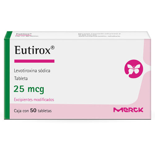 Eutirox 25 Mcg Con 50 Tabletas