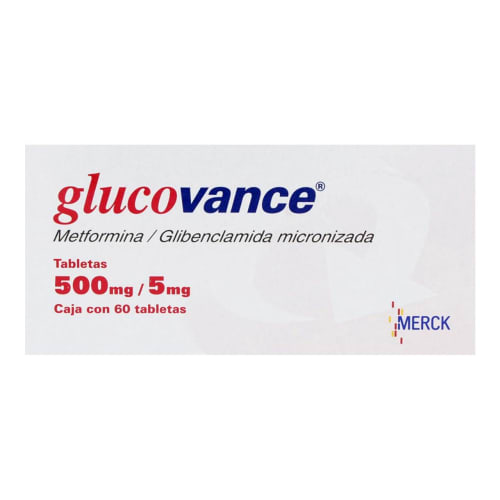 Glucovance 500 / 5.0 Mg Con 60 Tabletas