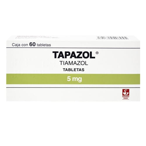 Tapazol 5 Mg Con 60 Tabletas