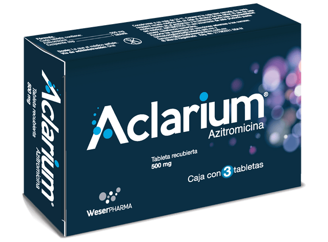Aclarium 500 Mg Con 3 Tabletas Rec