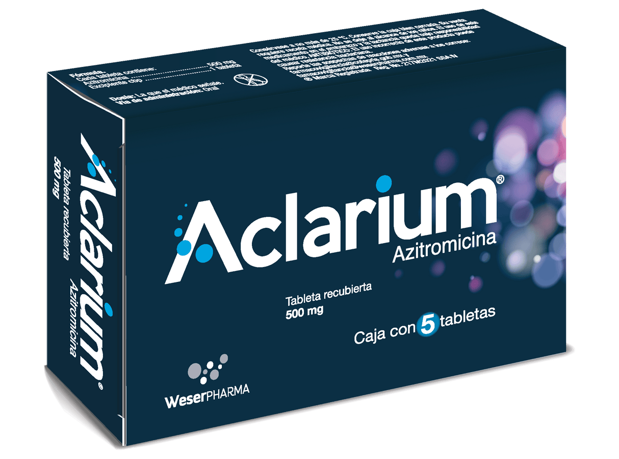 Aclarium 500 Mg Con 5 Tabletas Rec