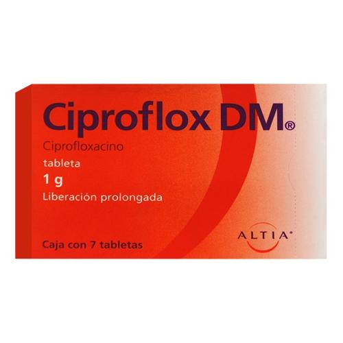 Ciproflox Dm 1 Gr Con 7 Tabletas