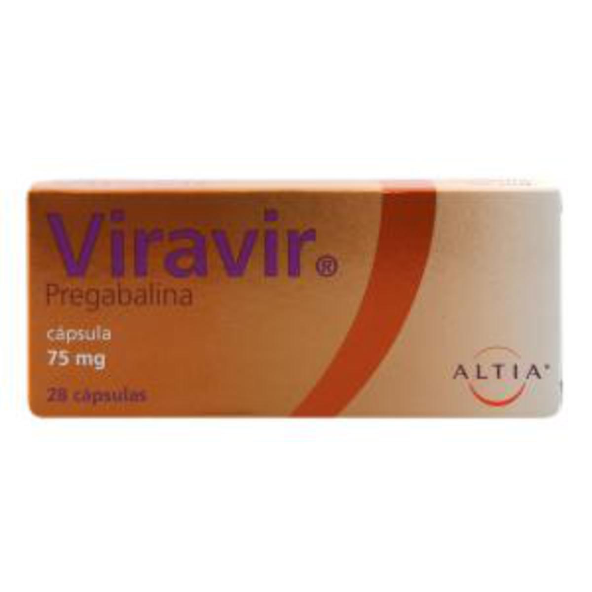 Viravir 75 Mg Con 28 Capsulas