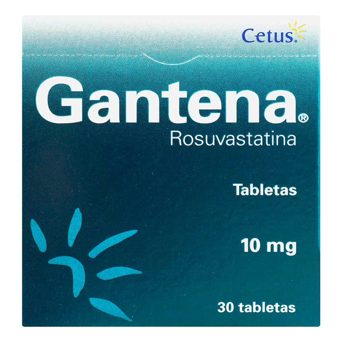 Gantena 10 Mg Con 30 Tabletas
