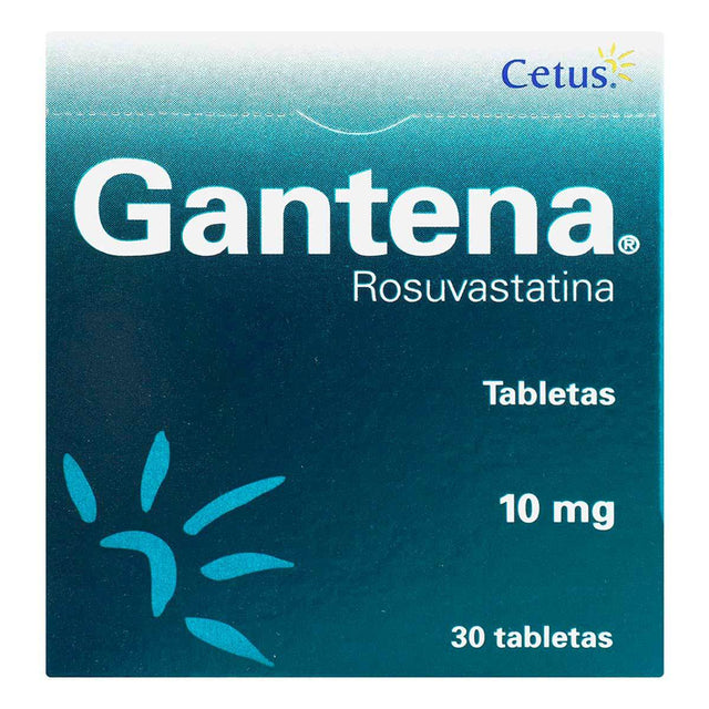 Gantena 10 Mg Con 30 Tabletas
