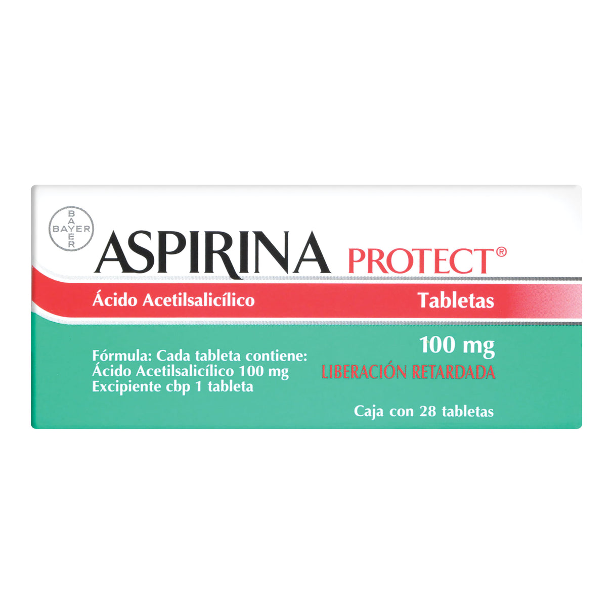 Aspirina Protec 100 Mg Con 28 Tabletas