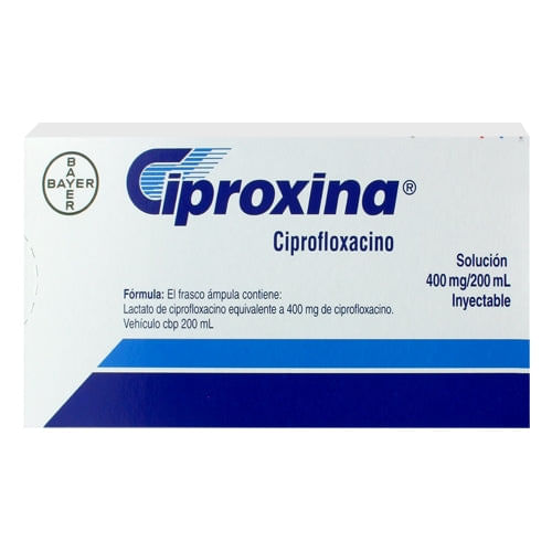 Ciproxina 400 Mg Inyectable 200 Ml
