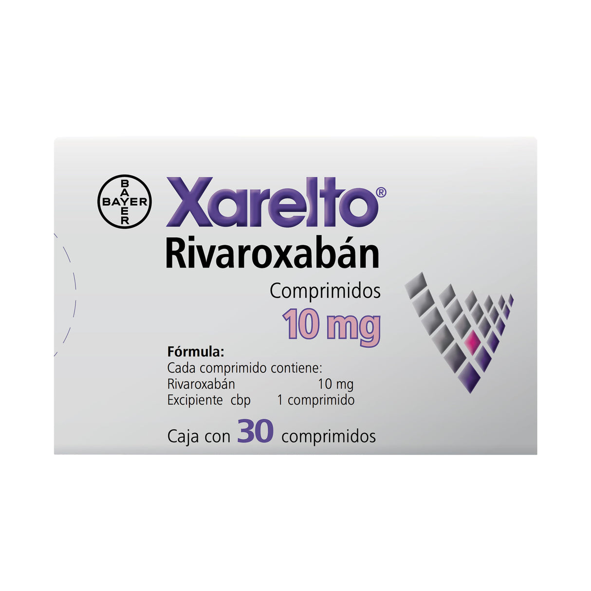 Xarelto 10 Mg Con 30 Tabletas