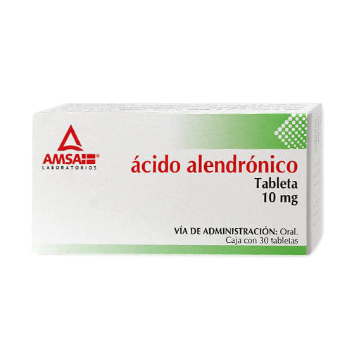 Acido Alendronico 10 Mg Con 30 Tabletas Amsa Generico