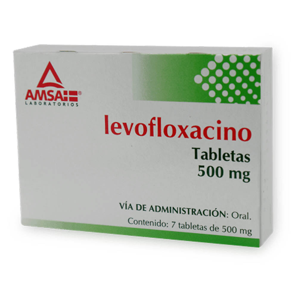 Levofloxacino 500 Mg Con 7 Tabletas Amsa Generico