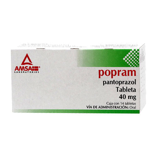 Pantoprazol Popram 40 Mg Con 14 Tabletas Amsa Generico