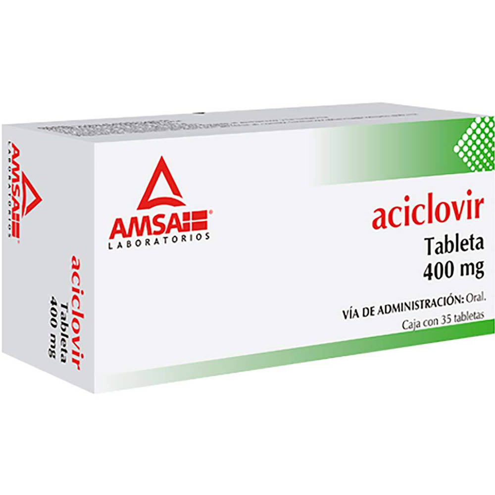 Aciclovir 400 Mg 3Con 5 Tabletas Amsa Generico