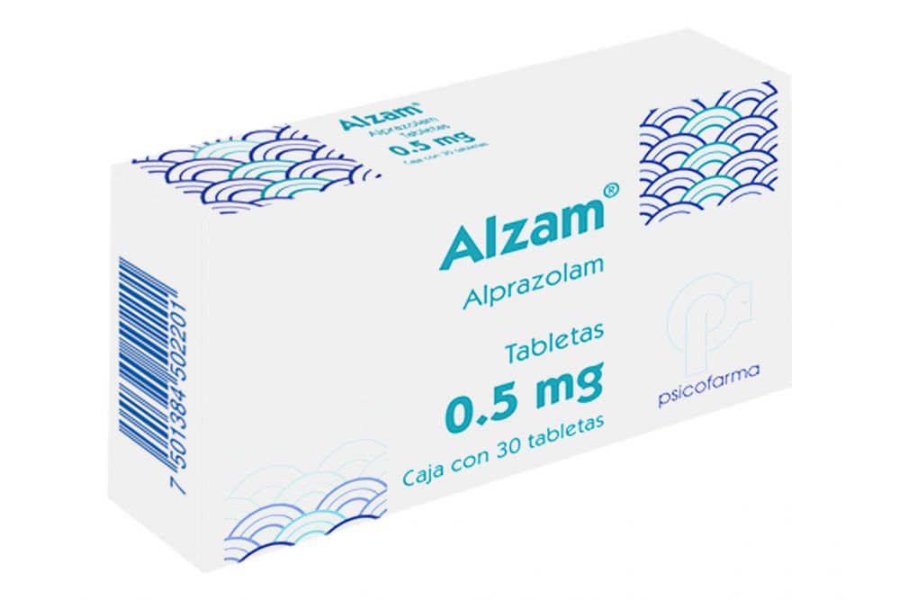 Alzam 0.5 Mg Con 30 Tabletas